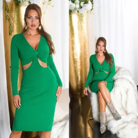 Abito in maglia ACM211  verde