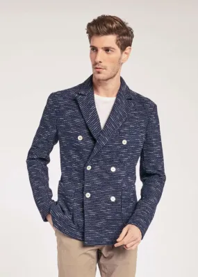 Doppiopetto in maglia melange