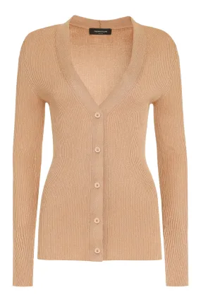 Fabiana Filippi Cardigan in maglia lurex