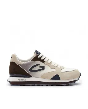 GUARDIANI WEN 3162 LOW sneakers casual scarpe uomo pelle grigio