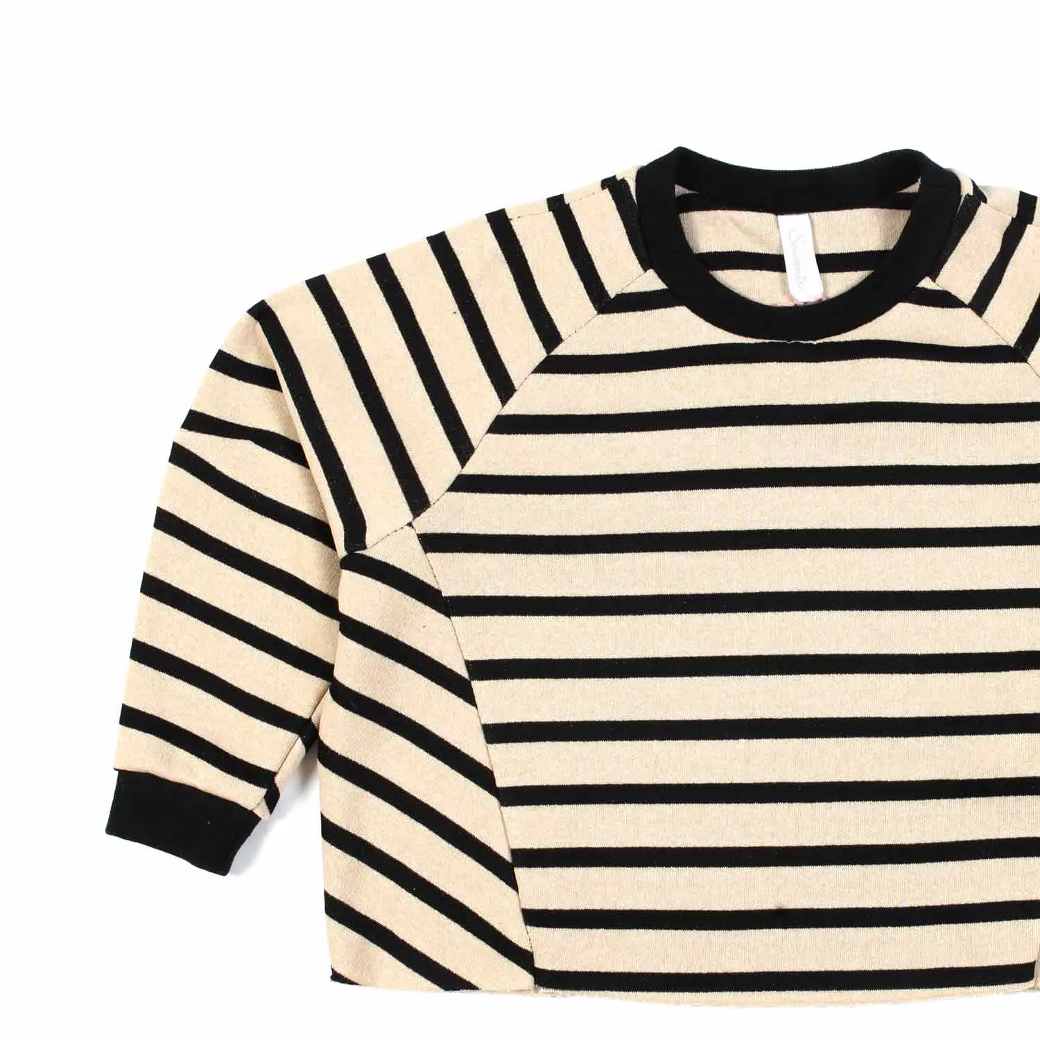 Maglia Panna A Righe Nere Bambina E Teen